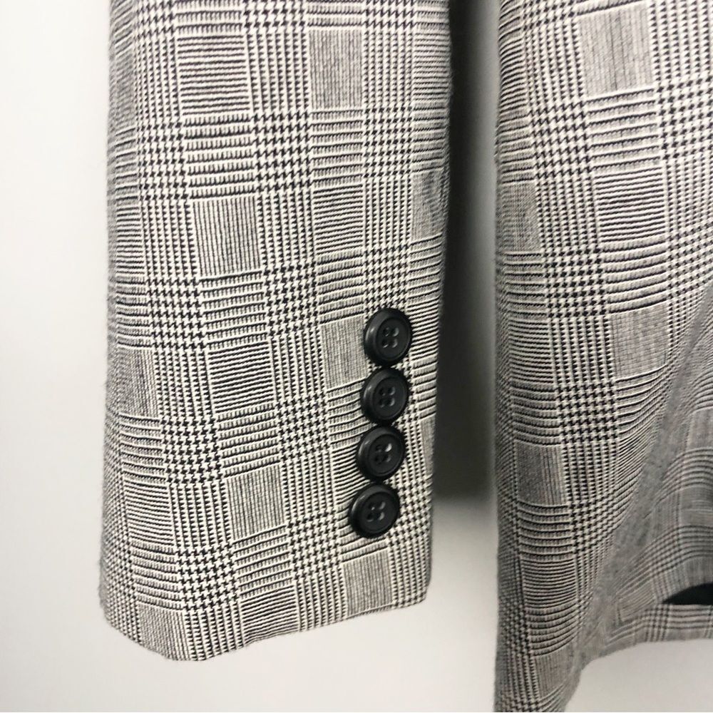 Pendleton | Black & White Plaid Button Front Virg… - image 8